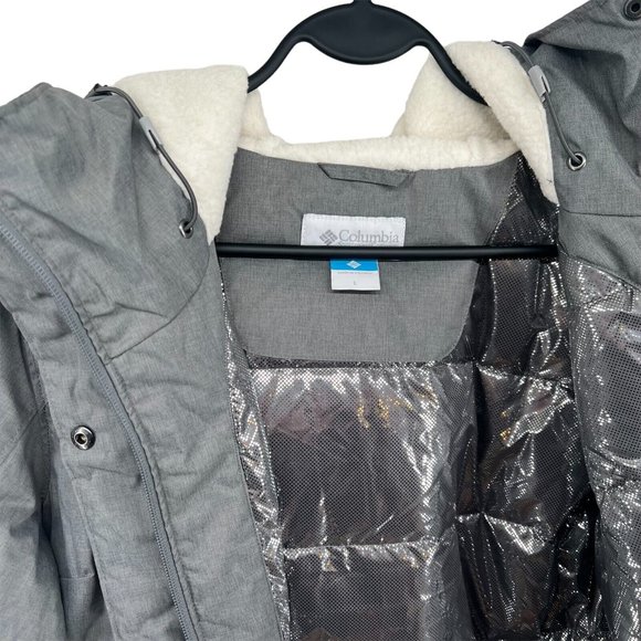 Columbia Women's Suttle Mountain Long Insulated Jacket Coat Parka Grey NWT sz L - Picture 9 of 11